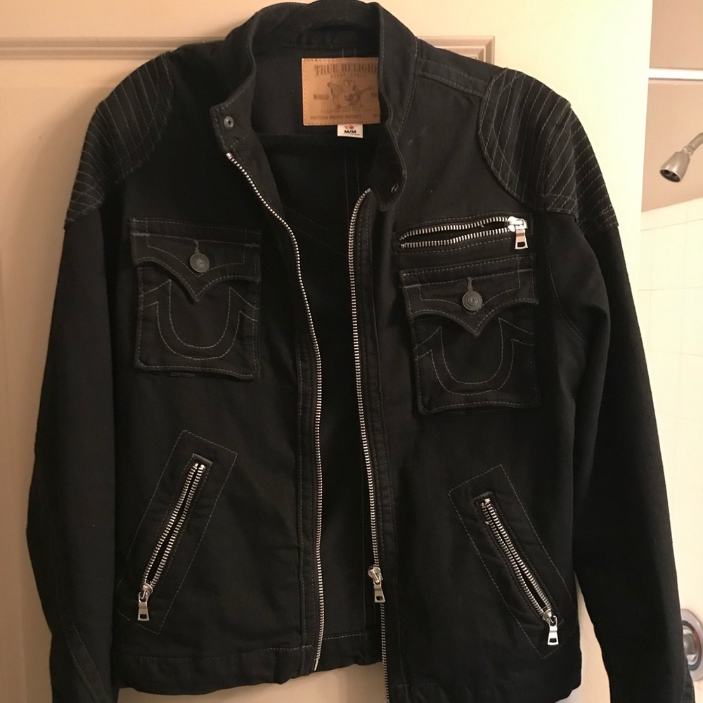 True religion biker jean jacket
